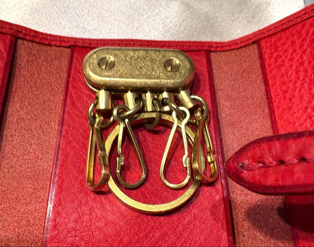 新品未使用ゲンテン genten キーケース　赤 レッド