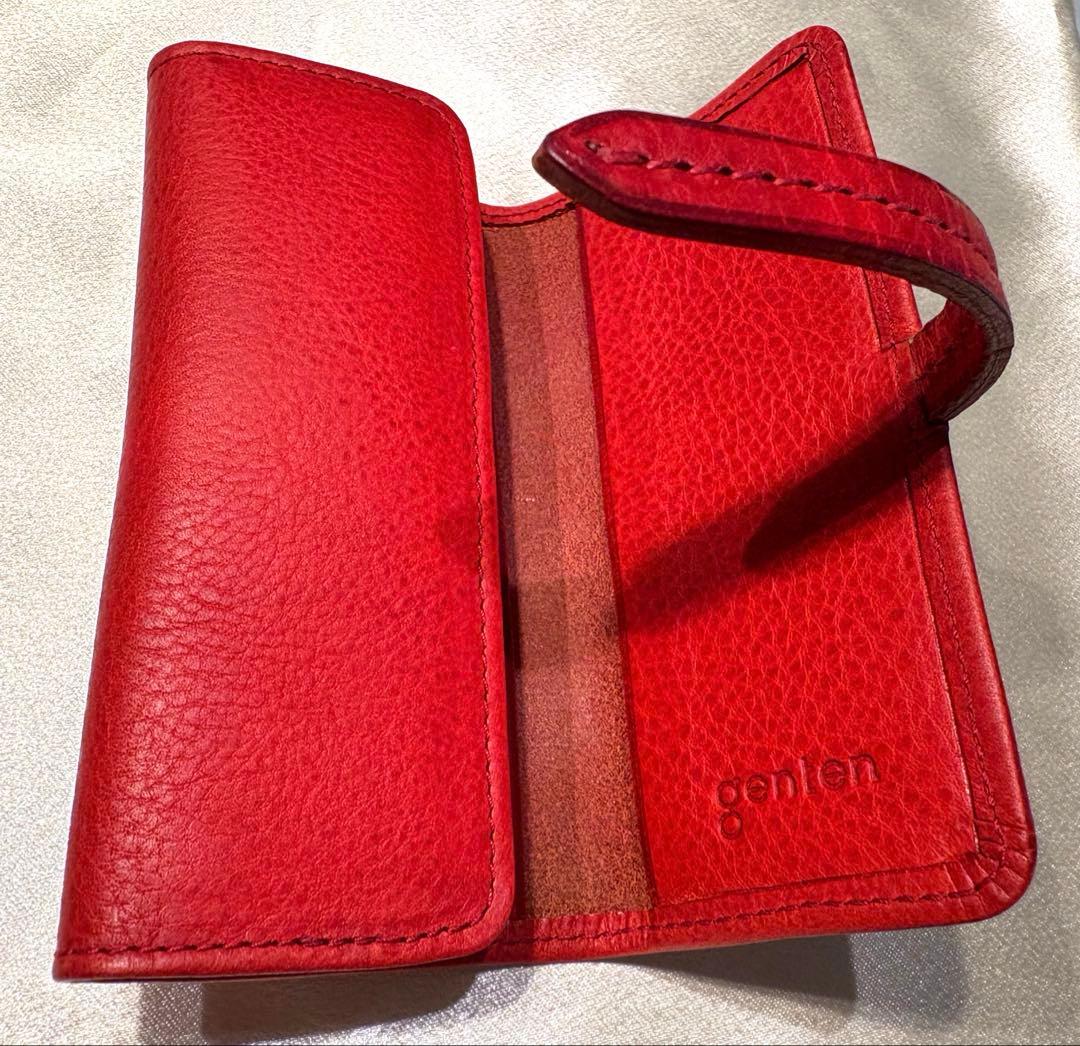 新品未使用ゲンテン genten キーケース　赤 レッド
