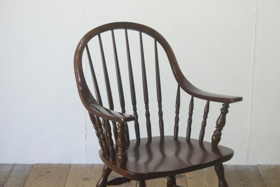 在庫3脚 柏木工 ウィンザーチェア ダイニング 椅子 アーム ビーチ材 レトロ