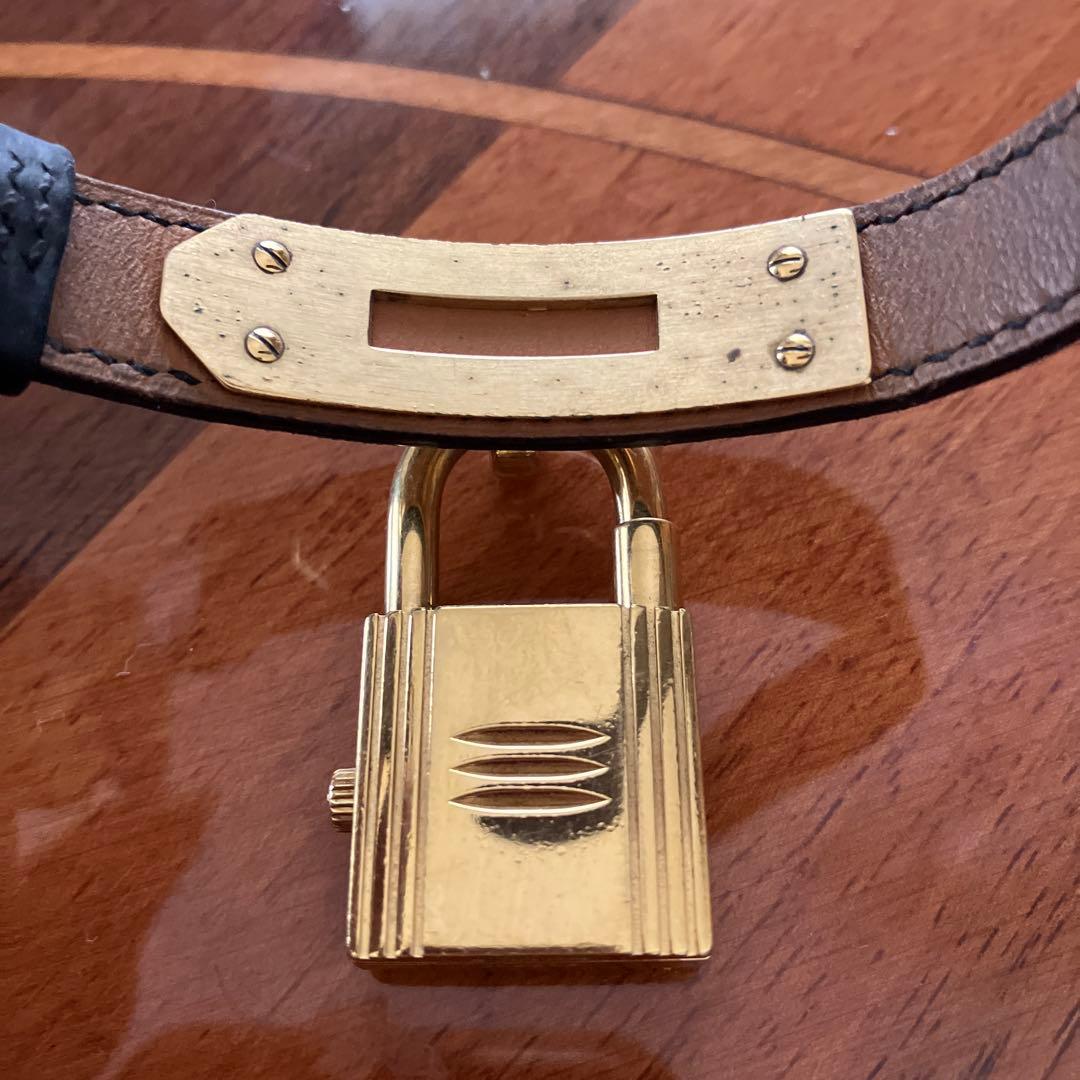 menu です♪HERMES エルメス ケリーウォッチ　ブラック