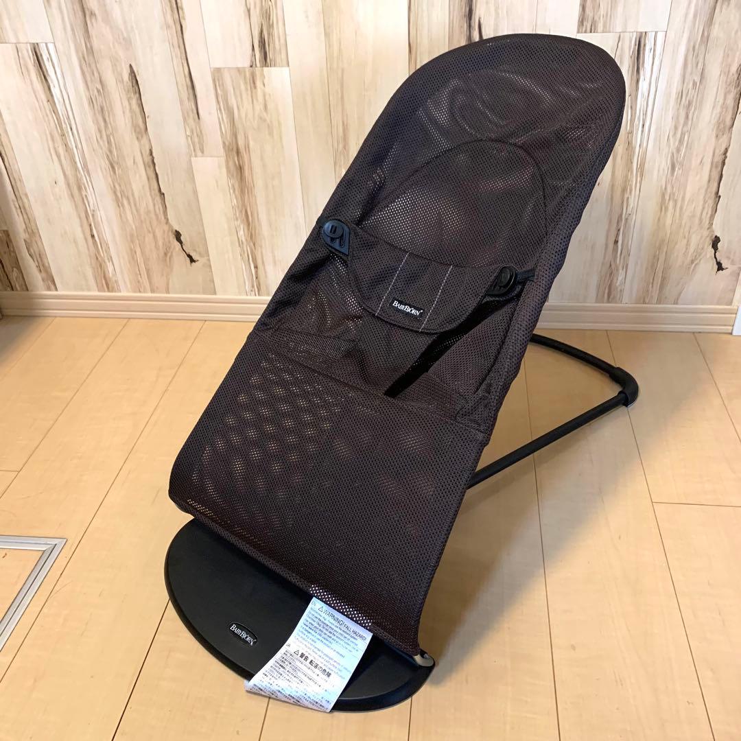 美品 ベビービョルン バウンサー バランスソフト メッシュ ブラウン