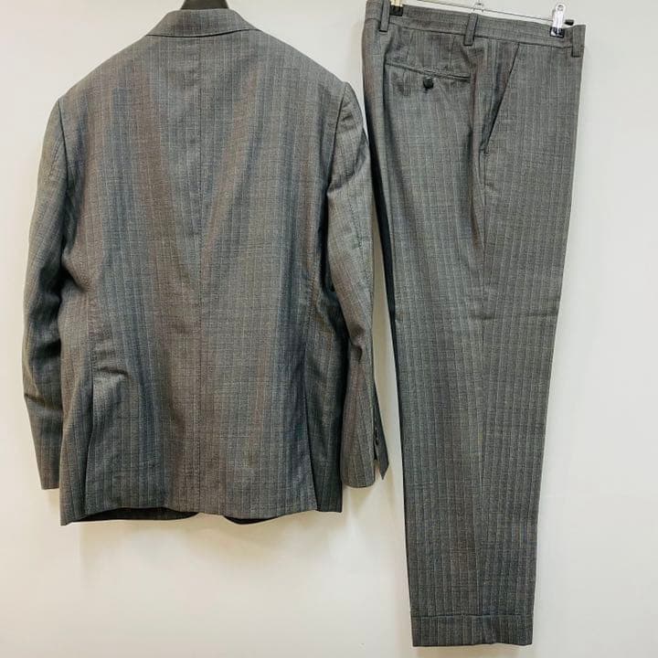 ゼニア　グレー　スーツ　トロフェオ600 セットアップ　i9578