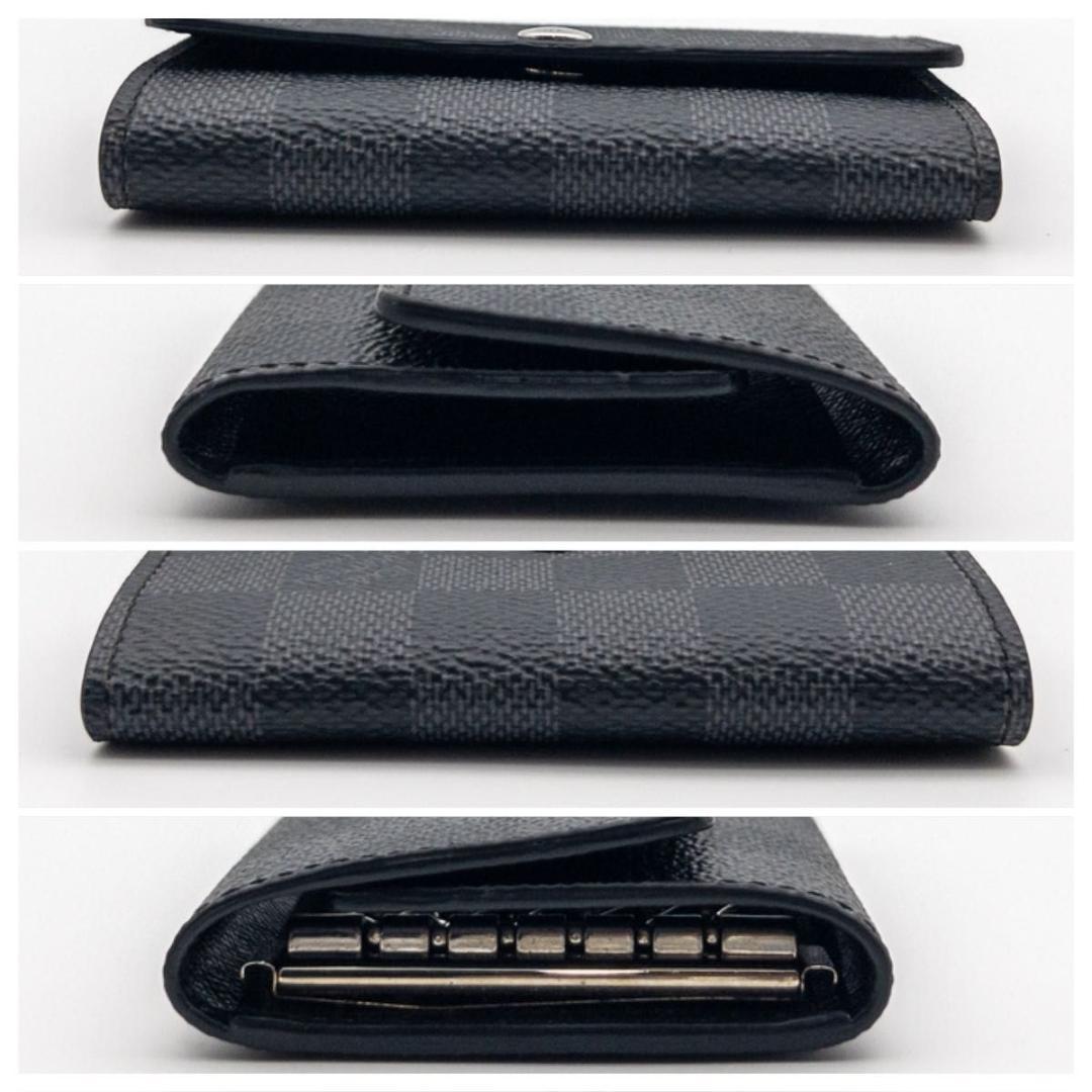 【極美品】ルイヴィトン　ミュルティクレ6 ダミエグラフィット　キーケース　黒