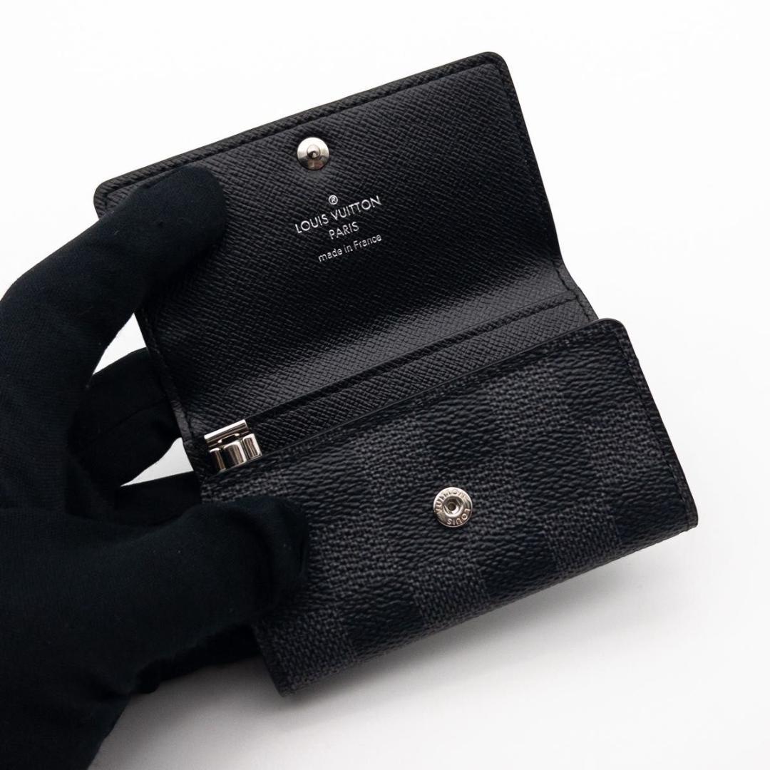 【極美品】ルイヴィトン　ミュルティクレ6 ダミエグラフィット　キーケース　黒