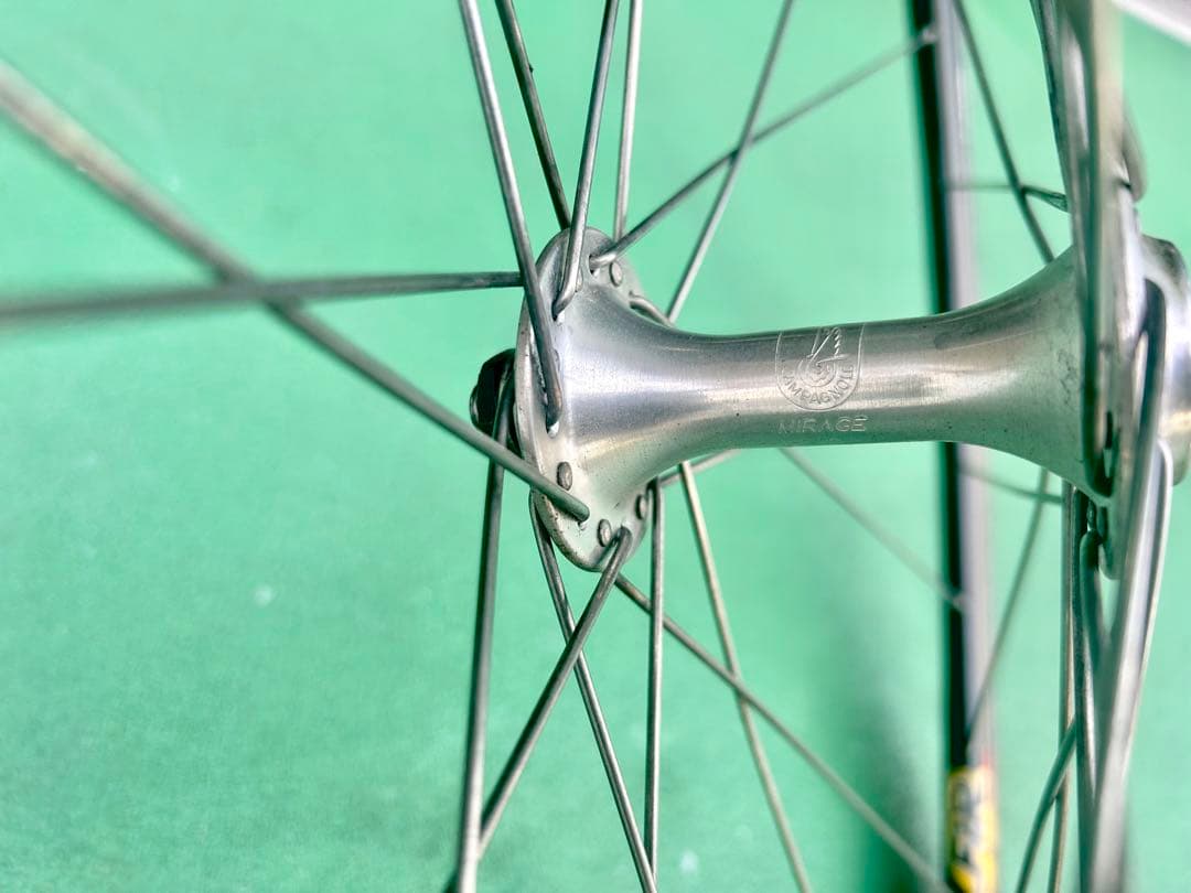 【カンパニョーロcampagnolo】イタリア製MIRAGEハブ＆FiRリム前輪