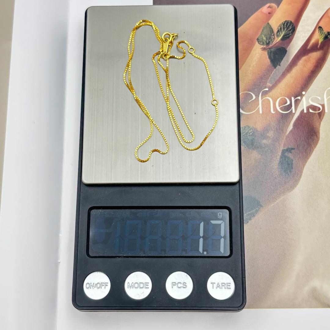 K18ゴールド スネークチェーン ネックレス